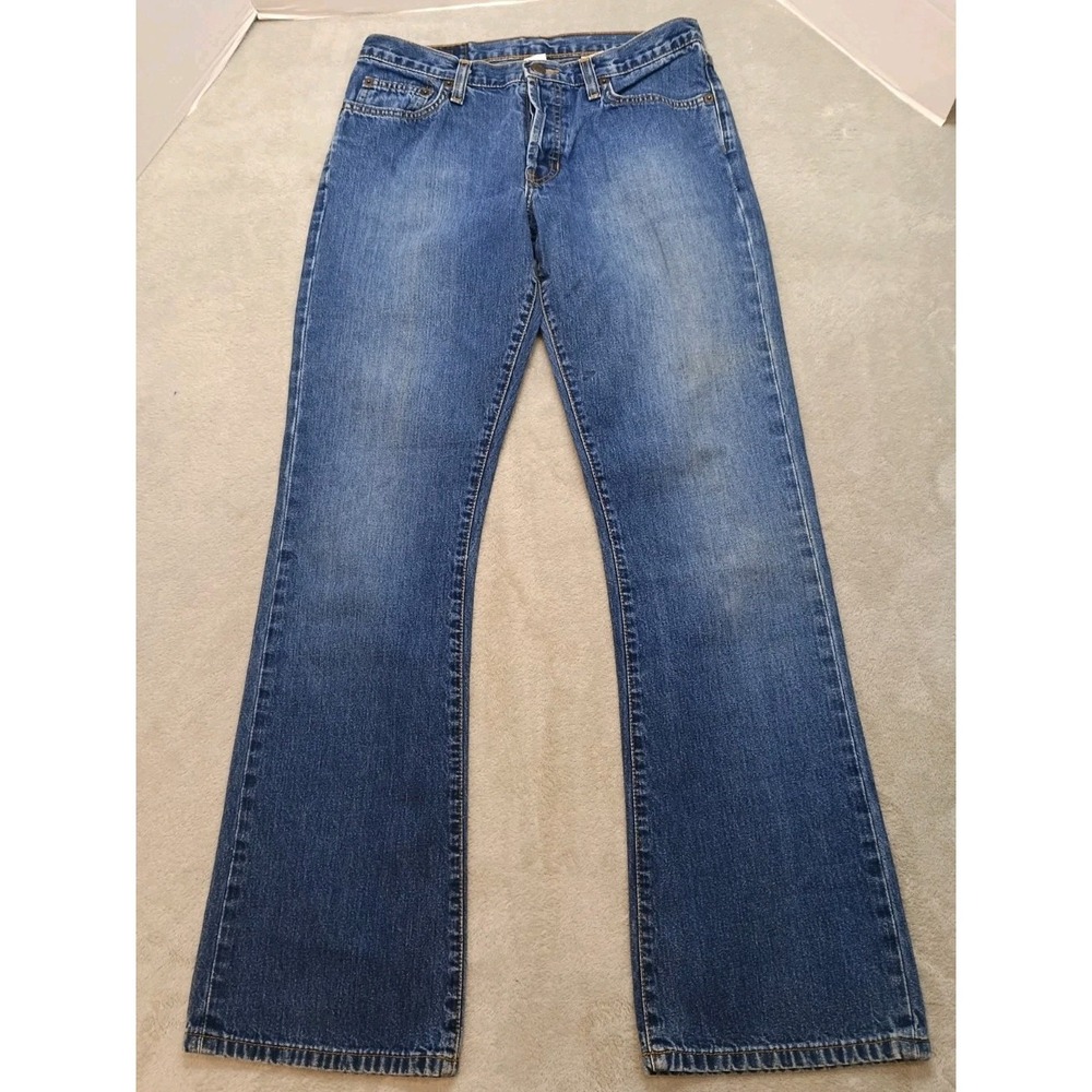 Vintage '90S Y2K Abercrombie And Fitch Women's Blue Jeans Boot 28x32 USA Made.